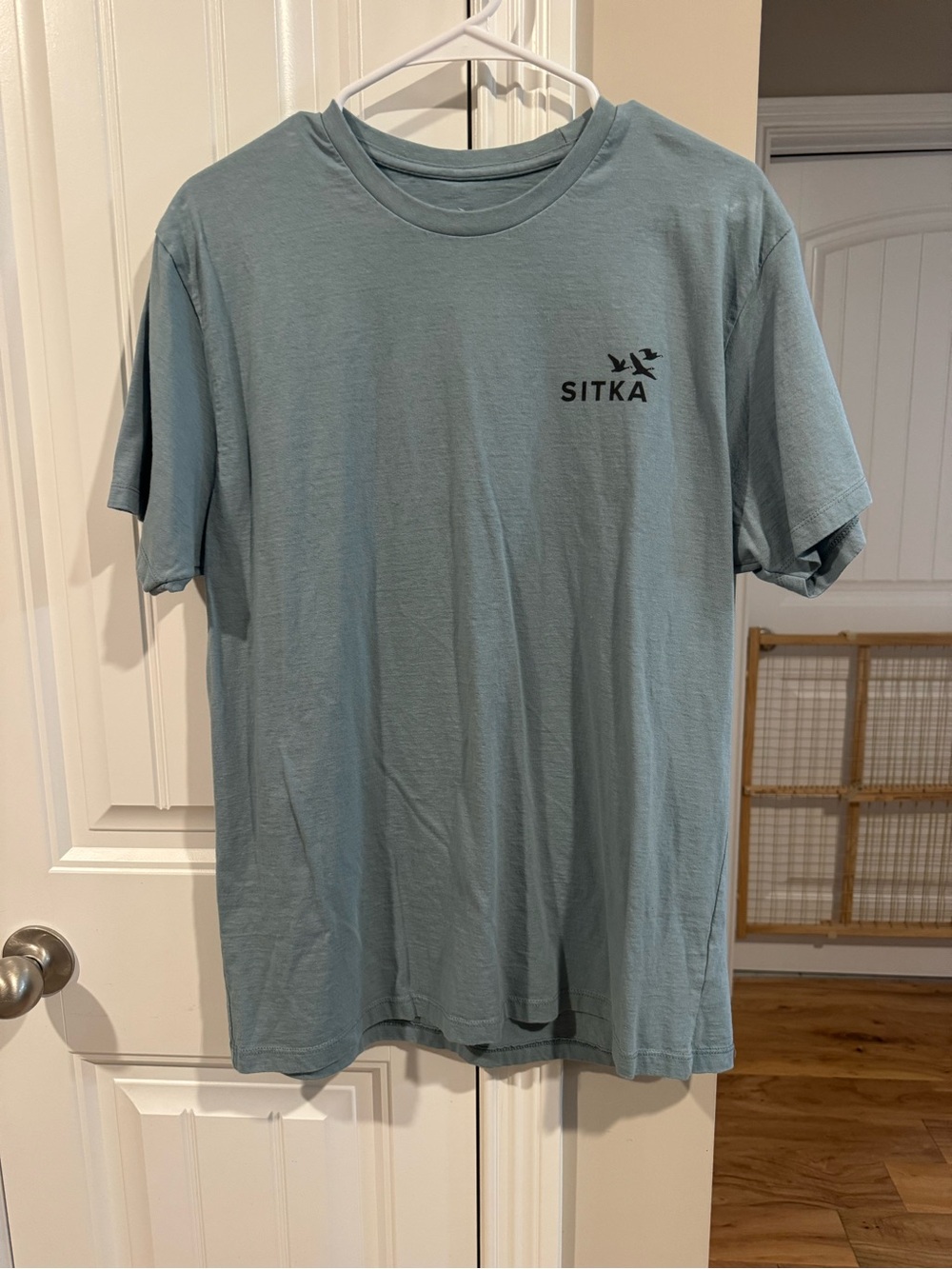 Men's Sitka Short Sleeve Logo T‑Shirt — Light Blue